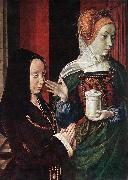 Master of Moulins Mary Magdalen and a Donator oil painting on canvas